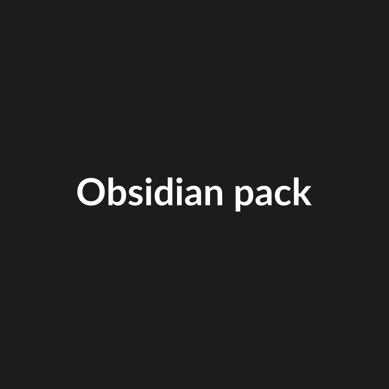 Obsidian pack