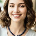 สร้อยคอหินธรรมชาติราพีซลาซูรี่ หินชนิดนี้มีเสน่ห์มากตรงที่มีเรื่องราวประวัติศาสตร์ยาวนาน " เน้นความพรีเมียมและภูมิฐานด้วย เสริมพลัง - 1